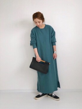 Adam Et Rope アダムエロペ の 裏毛スウェットワンピース ワンピース Wear