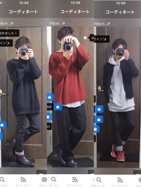 「お気に入りコーデ」｜「アイテム（その他）」を使った、taiga【youtube投稿中‼️】さん（メンズ・168cm）の冬コーディネート