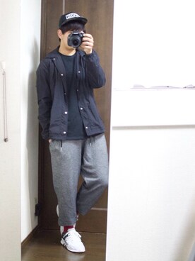 「adidas（アディダス）の＜adidas＞ ∴ EQT SUPPORT ADV/スニーカー ◆（スニーカー）」を使った、taiga【YouTube投稿中‼️】さん（メンズ・168cm）の春コーディネート