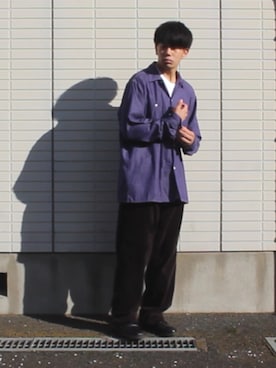 「AURALEE（オーラリー）のアイテム（パンツ）」を使った、taiga【youtube投稿中‼️】さん（メンズ・168cm）の秋コーディネート