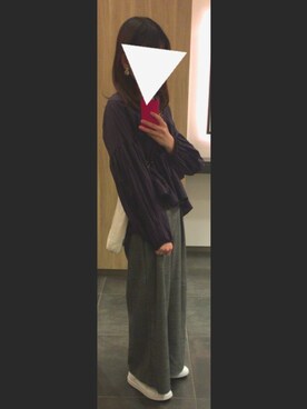 「Daniel Wellington（ダニエルウェリントン）の【Daniel Wellington】レザーバンド３６ＭＭ（アナログ腕時計）」を使った、yu＊さん（レディース・169cm）の秋コーディネート