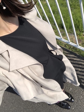 「notch.（ノッチ）のアイテム（トレンチコート）」を使った、yu＊さん（レディース・169cm）の春コーディネート