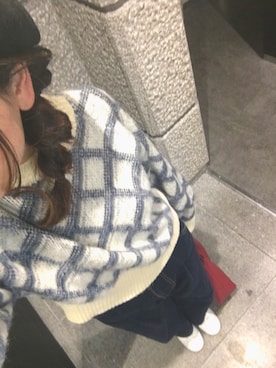 「Another Edition（アナザーエディション）のアイテム（ハンチング/ベレー帽）」を使った、yu＊さん（レディース・169cm）の冬コーディネート