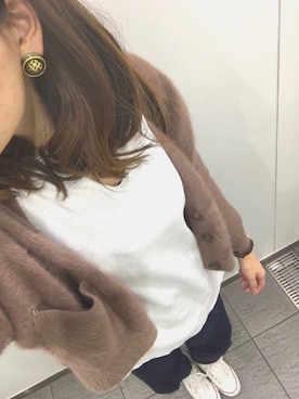 「Daniel Wellington（ダニエルウェリントン）の【Daniel Wellington】レザーバンド３６ＭＭ（アナログ腕時計）」を使った、yu＊さん（レディース・169cm）の秋コーディネート