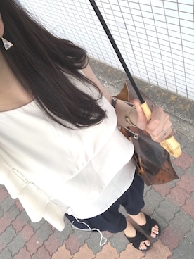 「A part by（アパートバイ）のアイテム（サロペット/オーバーオール）」を使った、yu＊さん（レディース・169cm）の夏コーディネート