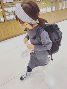 「アイテム（ワンピース/ドレス）」を使った、yuri！さん（キッズ・110cm）の秋コーディネート