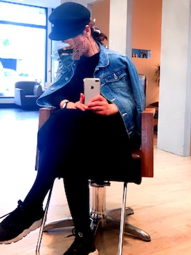 「URBAN RESEARCH（アーバンリサーチ）のアイテム（キャスケット）」を使った、hmさん（レディース・160cm）の冬コーディネート