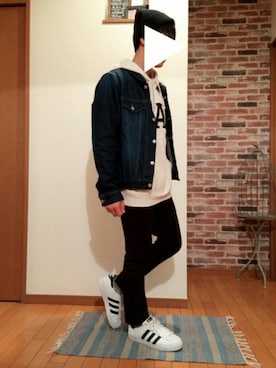 「ベンデイビス」｜「アイテム（ニットキャップ/ビーニー）」を使った、ひろきさん（メンズ・162cm）の冬コーディネート
