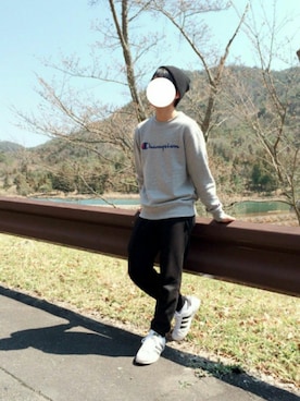 「ベンデイビス」｜「アイテム（ニットキャップ/ビーニー）」を使った、ひろきさん（メンズ・162cm）の春コーディネート