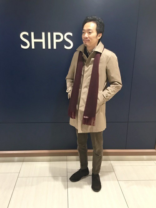 SHIPS× LORO PIANA STORMSYSTEM ステンカラーコート 【公式通販】