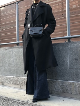 「STYLENANDA（スタイルナンダ）のアイテム（チェスターコート）」を使った、ろきさん（メンズ・183cm）の冬コーディネート