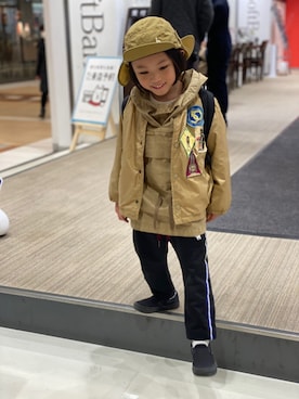 「5歳」｜「アイテム（その他アウター）」を使った、HBKさん（キッズ・110cm）の冬コーディネート