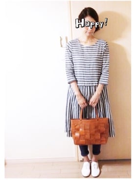 「robita（ロビタ）のアイテム」を使った、makikoさん（レディース・168cm）の夏コーディネート