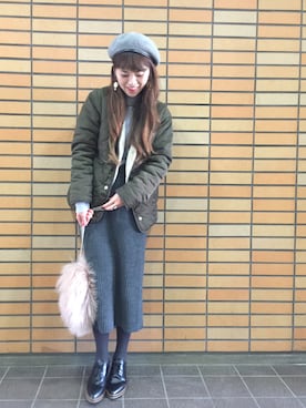 あみぃ さん（レディース・163cm）の冬コーディネート