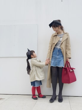 「フレンチカジュアル」｜あみぃ さん（レディース・163cm）の冬コーディネート