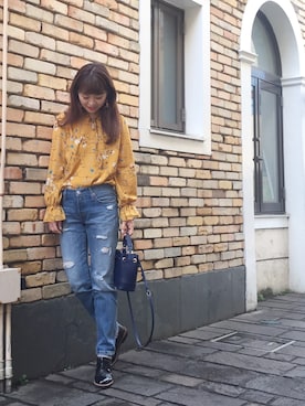 あみぃ さん（レディース・163cm）の春コーディネート