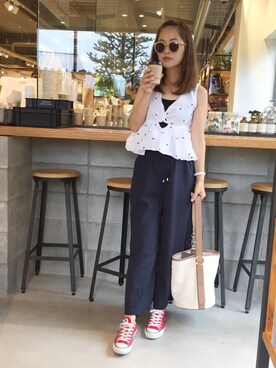 あみぃ さん（レディース・163cm）の夏コーディネート