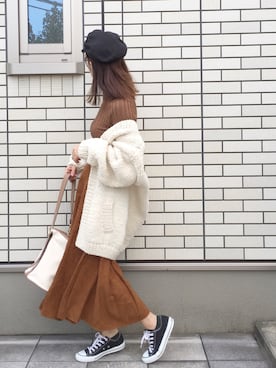 あみぃ さん（レディース・163cm）の秋コーディネート