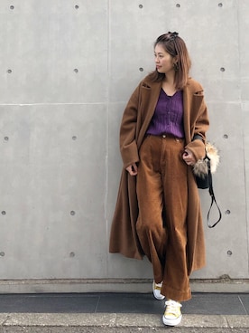 あみぃ さん（レディース・163cm）の秋コーディネート