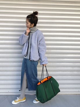 あみぃ さん（レディース・163cm）の冬コーディネート