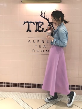 あみぃ さん（レディース・163cm）の春コーディネート