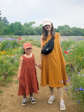 「devirock（デビロック）のアイテム（ワンピース/ドレス）」を使った、あみぃ さん（レディース・163cm）の夏コーディネート