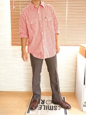 「ランチャーパンツ」｜「アイテム（その他）」を使った、K.M.Tさん（メンズ・168cm）の夏コーディネート