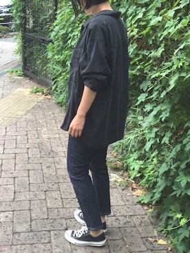 「Munich（ミューニック）のアイテム（パンツ）」を使った、__mu________no__さん（レディース・161cm）の秋コーディネート