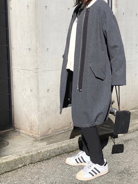 「シンプルおしゃれが好き」｜「アイテム（モッズコート）」を使った、__mu________no__さん（レディース・161cm）の秋コーディネート