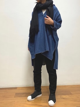 「Munich（ミューニック）のアイテム」を使った、__mu________no__さん（レディース・161cm）の冬コーディネート