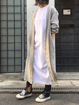 「Munich（ミューニック）のアイテム（その他アウター）」を使った、__mu________no__さん（レディース・161cm）の春コーディネート