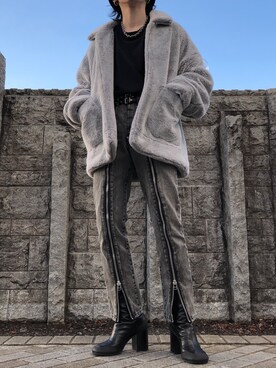「doublet（ダブレット）のアイテム（その他アウター）」を使った、oさん（メンズ・171cm）の冬コーディネート