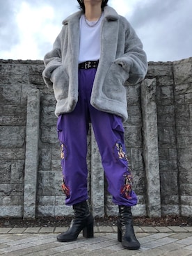 「doublet（ダブレット）のアイテム（その他アウター）」を使った、oさん（メンズ・171cm）の春コーディネート
