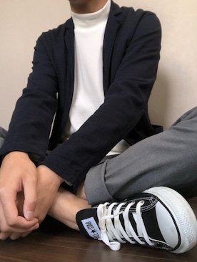 「アイテム（テーラードジャケット）」を使った、Takuyaさん（メンズ・175cm）の秋コーディネート