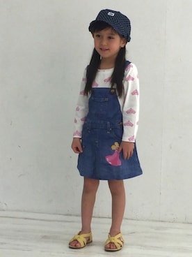 「Lee（リー）のアイテム（帽子）」を使った、Cさん（キッズ・100cm）の春コーディネート