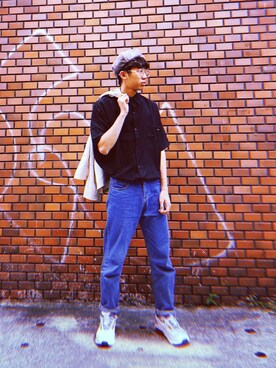 「無（ム）のアイテム（ジャケット/アウター）」を使った、You._.Jiaさん（メンズ・170cm）の冬コーディネート