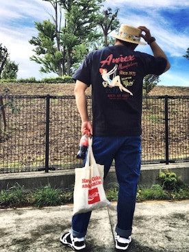 「TYPE BLUE（タイプブルー）のアイテム（パンツ）」を使った、oobayashiさん（メンズ・171cm）の春コーディネート
