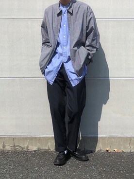 「LENO（リノ）のアイテム（ブルゾン）」を使った、Kenさん（メンズ・178cm）の春コーディネート