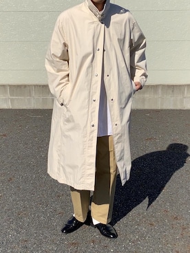 「LENO（リノ）のアイテム（チノパンツ）」を使った、Kenさん（メンズ・178cm）の秋コーディネート