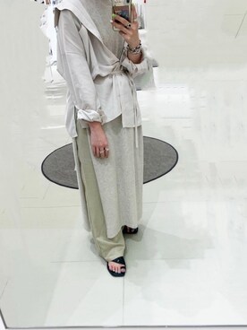 「アシメニット」｜chi_chanさん（レディース・147cm）の春コーディネート