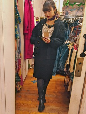 「Sister（シスター）のアイテム」を使った、みあさん（レディース・160cm）の冬コーディネート