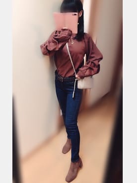 「ELVIO ZANON（エルビオザノン）のアイテム」を使った、UsaNa🐰さん（レディース・160cm）の冬コーディネート