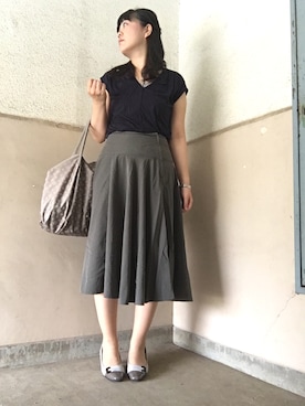 「ユニクロU」｜みみみんとさん（レディース・156cm）の夏コーディネート