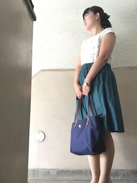 「SOUP（スープ）のアイテム（ワンピース/ドレス）」を使った、みみみんとさん（レディース・156cm）の夏コーディネート