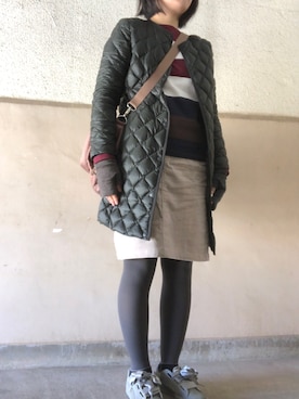 「帰省コーデ」｜「アイテム（ジャケット/アウター）」を使った、みみみんとさん（レディース・156cm）の冬コーディネート
