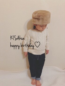 りこぴん★さん(キッズ・90cm)の冬コーディネート