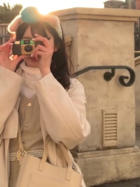 「ペアルック」｜「アイテム（トレンチコート）」を使った、♡めぶ♡さん（レディース・158cm）の春コーディネート