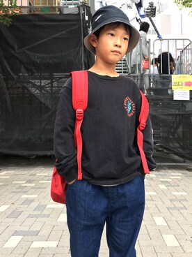 「SANTA CRUZ（サンタクルーズ）のアイテム」を使った、颯さん（キッズ・130cm）の秋コーディネート
