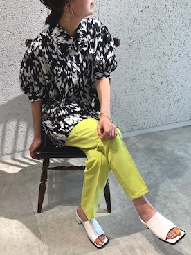 「COOLなこのコが仲間入り」｜「アイテム（チュニック）」を使った、421_selectさん（レディース・158cm）の夏コーディネート