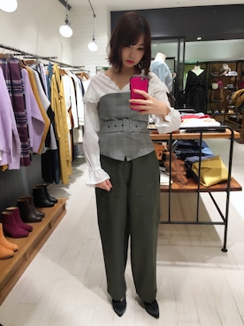 「アパートバイローリーズ」｜「アイテム（その他シューズ）」を使った、cocoさん（レディース・158cm）の秋コーディネート
